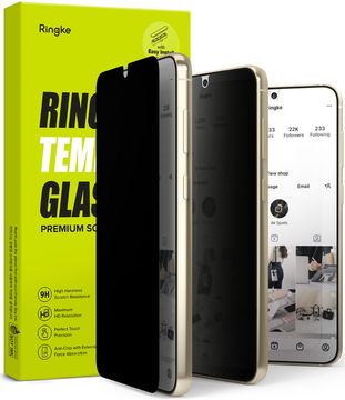 Ringke Samsung Galaxy S23 Screen Protector Privacy Tempered Glass