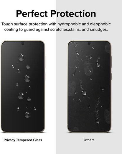 Ringke Samsung Galaxy S23 Screen Protector Privacy Tempered Glass afbeelding 10