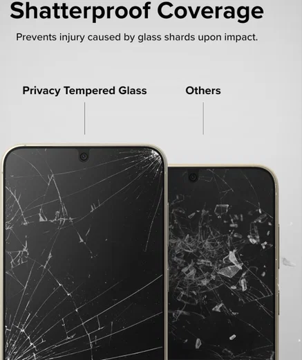 Ringke Samsung Galaxy S23 Plus Screen Protector Privacy Tempered Glass afbeelding 12