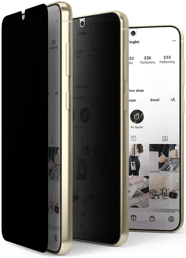 Ringke Samsung Galaxy S23 Plus Screen Protector Privacy Tempered Glass afbeelding 2