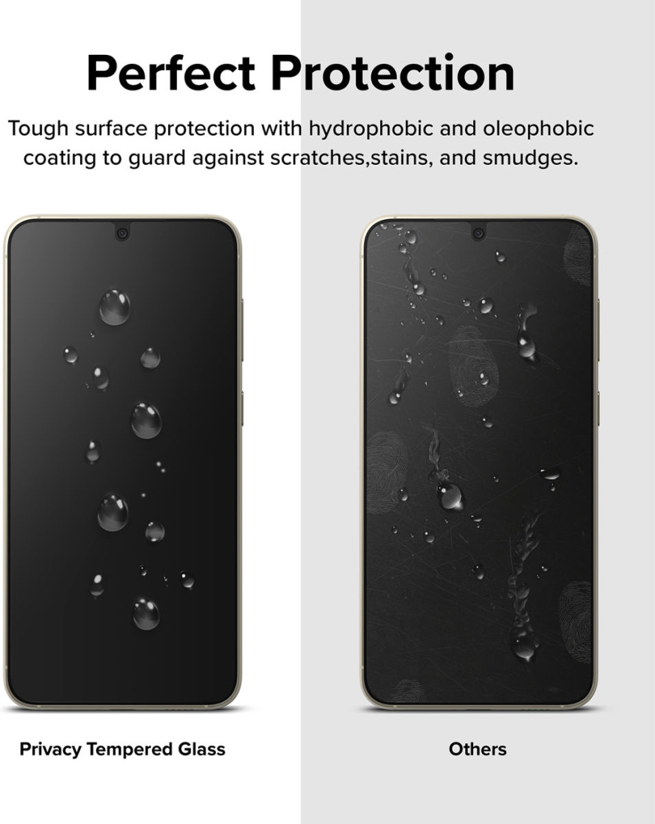 Ringke Samsung Galaxy S23 Plus Screen Protector Privacy Tempered Glass afbeelding 10