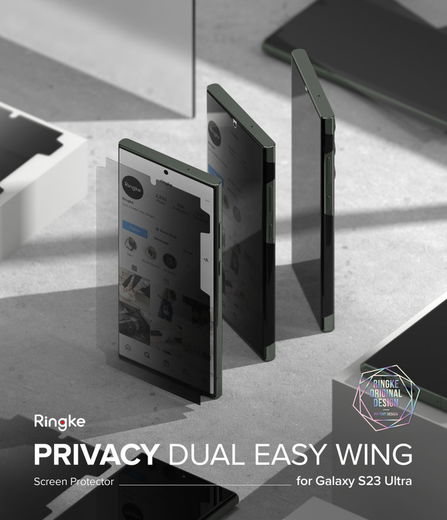Ringke Dual Easy Wing Privacy Samsung Galaxy S23 Ultra Screen Protector afbeelding 17