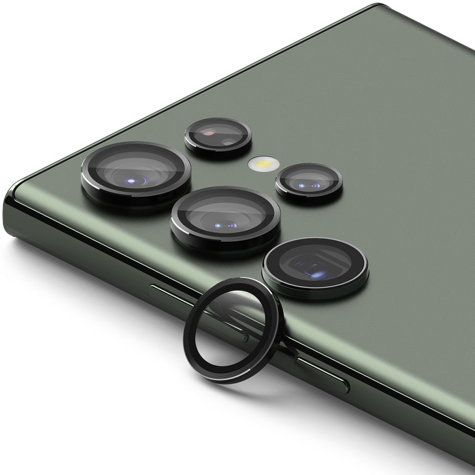 Ringke Frame Glass Samsung Galaxy S23 Ultra Camera Protector Zwart afbeelding 1