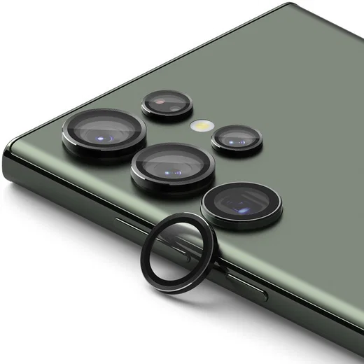 Ringke Frame Glass Samsung Galaxy S23 Ultra Camera Protector Zwart afbeelding 1