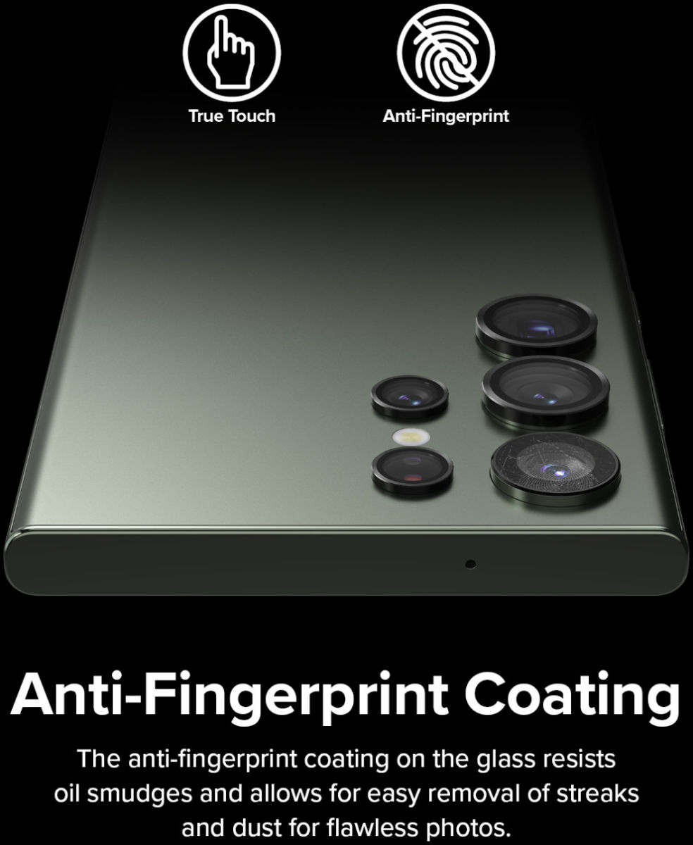 Ringke Frame Glass Samsung Galaxy S23 Ultra Camera Protector Zwart afbeelding 8