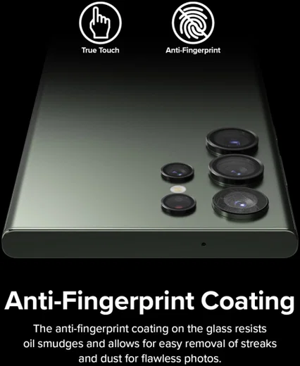 Ringke Frame Glass Samsung Galaxy S23 Ultra Camera Protector Zwart afbeelding 8