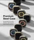 Ringke - Apple Watch Ultra/Ultra 2 Bezel Styling Goud + Tempered Glass afbeelding 10