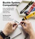 Ringke Design Hand Strap - Polsbandje voor Smartphone Black afbeelding 7