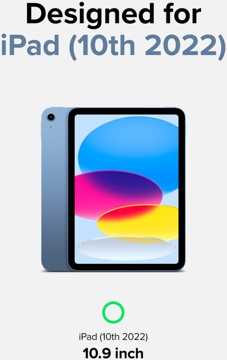 Ringke Fusion Apple iPad 10.9 (2022) Hoes Back Cover Smoke Black afbeelding 11