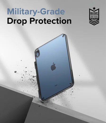 Ringke Fusion Apple iPad 10.9 (2022) Hoes Back Cover Smoke Black afbeelding 2
