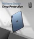 Ringke Fusion Apple iPad 10.9 (2022) Hoes Back Cover Smoke Black afbeelding 2