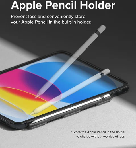 Ringke Fusion Apple iPad 10.9 (2022) Hoes Back Cover Smoke Black afbeelding 6