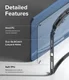 Ringke Fusion Apple iPad 10.9 (2022) Hoes Back Cover Smoke Black afbeelding 7