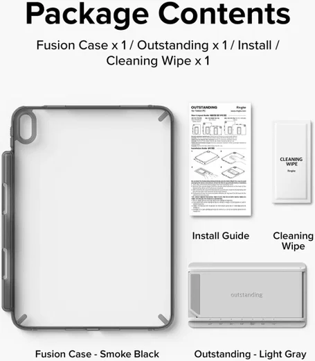 Ringke Fusion Apple iPad 11 (2025) / 10.9 (2022) Hoes + Outstanding Transparant afbeelding 13