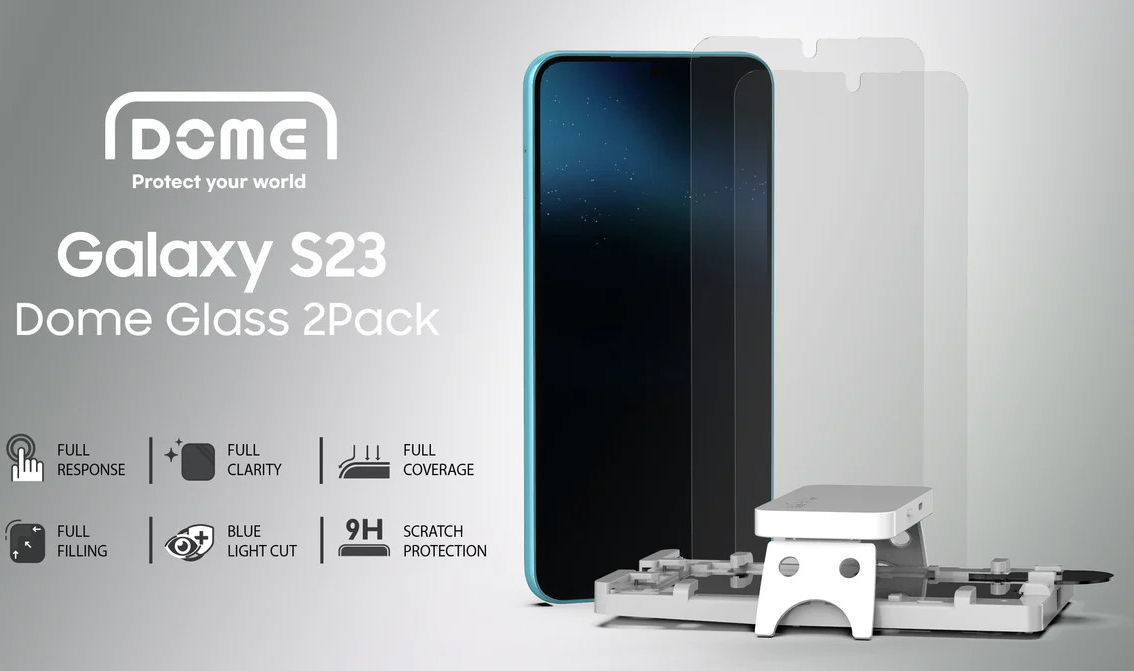 Whitestone Dome Glass Samsung Galaxy S23 Screen Protector (2-Pack) afbeelding 10