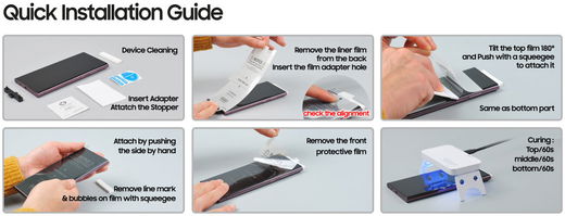 Whitestone Samsung Galaxy S23 Plus Screen Protector UV PET 2-Pack afbeelding 9