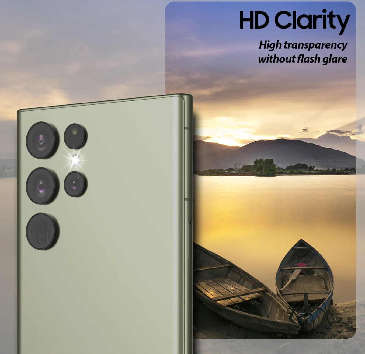 Whitestone Camera EZ Samsung Galaxy S23 Ultra Camera Protector afbeelding 2