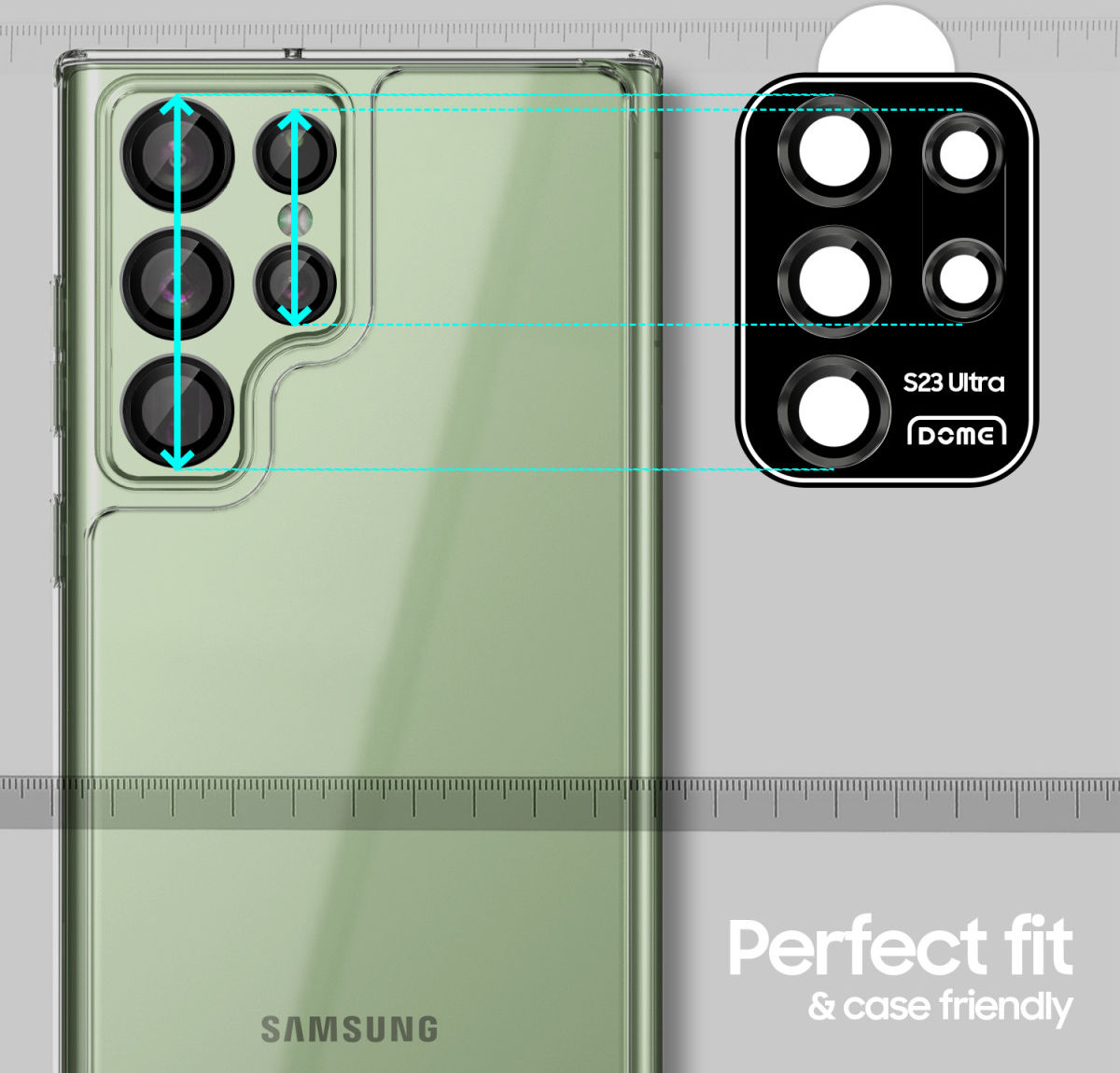 Whitestone Camera EZ Samsung Galaxy S23 Ultra Camera Protector afbeelding 6