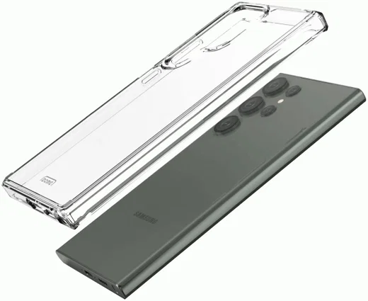 Whitestone Samsung Galaxy S23 Ultra Hoesje Hard Back Cover Transparant afbeelding 1