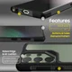 Whitestone Samsung Galaxy S23 Ultra Hoesje Hybride Back Cover Zwart afbeelding 4