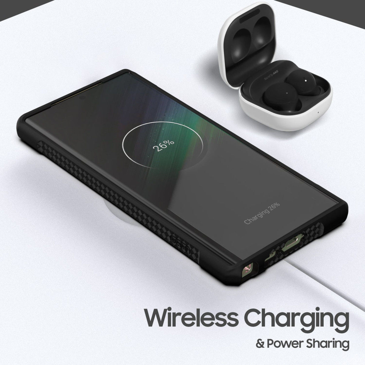 Whitestone Samsung Galaxy S23 Ultra Hoesje Hybride Back Cover Zwart afbeelding 6