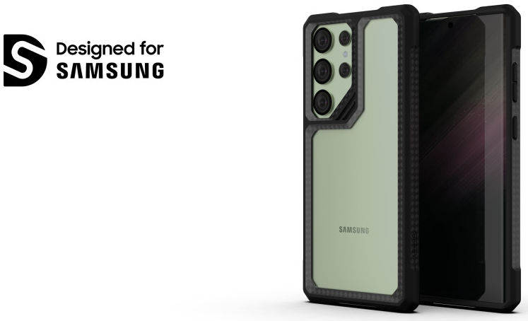 Whitestone Samsung Galaxy S23 Ultra Hoesje Hybride Back Cover Zwart afbeelding 7