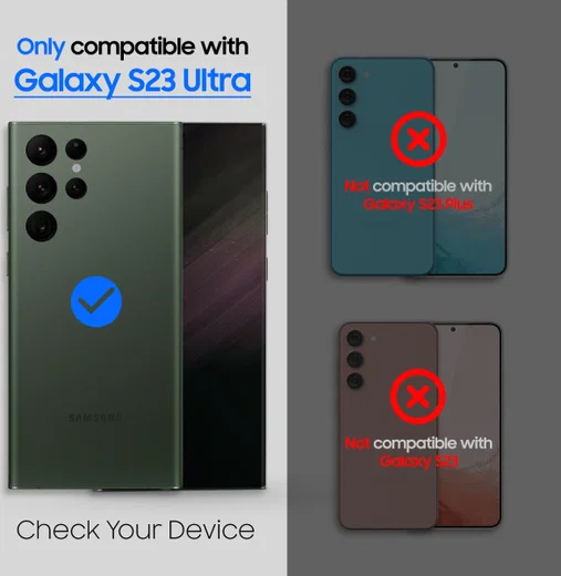 Whitestone Samsung Galaxy S23 Ultra Hoesje Hybride Back Cover Zwart afbeelding 9