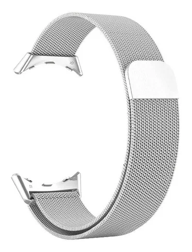 Google Pixel Watch / Watch 2 Milanees Bandje - Magnetisch Sluiting - Zilver afbeelding 2