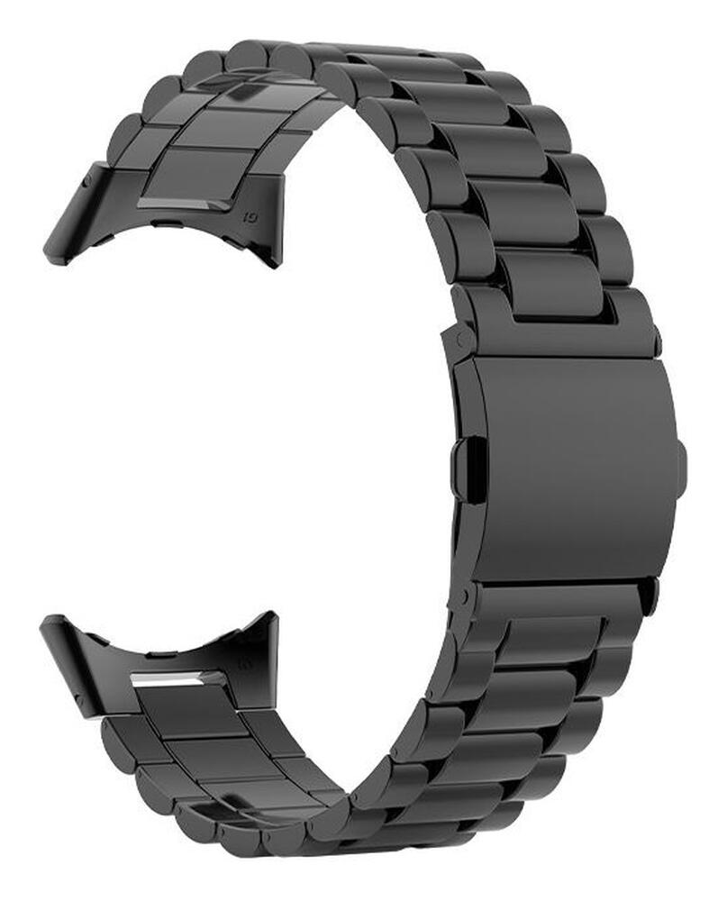 Google Pixel Watch / Watch 2 Bandje Roestvrij Staal Schakels Zwart afbeelding 2