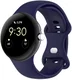 Google Pixel Watch / Watch 2 Bandje Siliconen Drukknoop Sluiting Blauw afbeelding 1