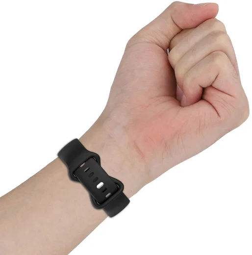 Google Pixel Watch / Watch 2 Bandje Siliconen Drukknoop Sluiting Blauw afbeelding 5