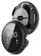 Google Pixel Watch / Watch 2 Hoesje Bumper Tempered Glass Zwart afbeelding 2