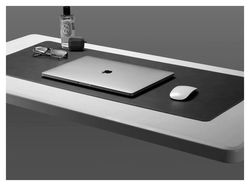Spigen LD302 Desk Pad Muismat XXL voor Bureau/Kantoor Kunstleer Zwart afbeelding