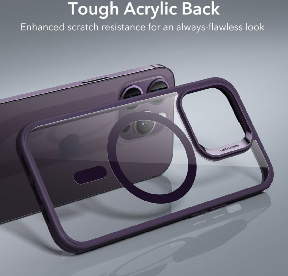 ESR Classic Hybrid HaloLock iPhone 14 Pro Hoesje MagSafe Paars afbeelding 5