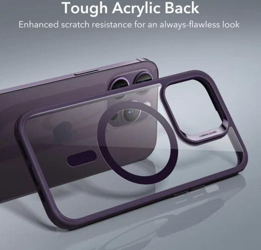 ESR Classic Hybrid HaloLock iPhone 14 Pro Hoesje MagSafe Paars afbeelding 5