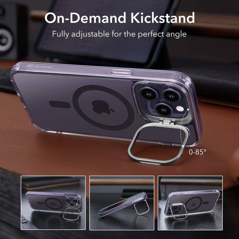 ESR Classic Kickstand Apple iPhone 14 Pro Hoesje MagSafe Paars afbeelding 4