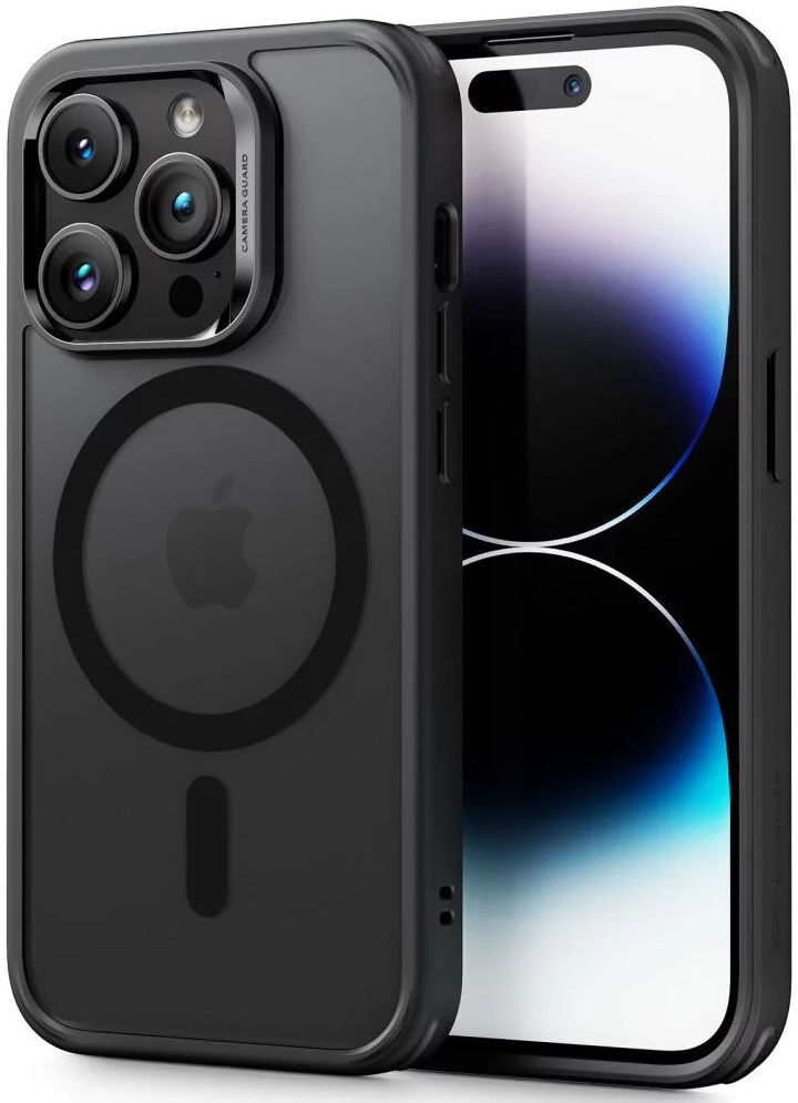 ESR Classic Hybrid HaloLock iPhone 14 Pro Hoesje MagSafe Matte Zwart afbeelding 1