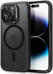 ESR Classic Hybrid HaloLock iPhone 14 Pro Hoesje MagSafe Matte Zwart afbeelding