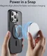 ESR Classic Hybrid HaloLock iPhone 14 Pro Hoesje MagSafe Matte Zwart afbeelding 2