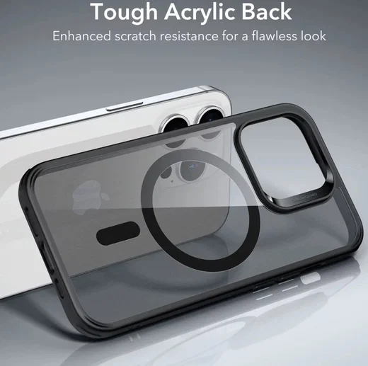 ESR Classic Hybrid HaloLock iPhone 14 Pro Hoesje MagSafe Matte Zwart afbeelding 7