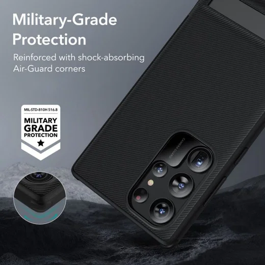 ESR Air Shield Boost Samsung Galaxy S23 Ultra Hoesje Stand Zwart afbeelding 4