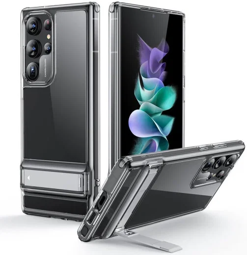 ESR Air Shield Boost Samsung Galaxy S23 Ultra Hoesje Stand Transparant afbeelding 7