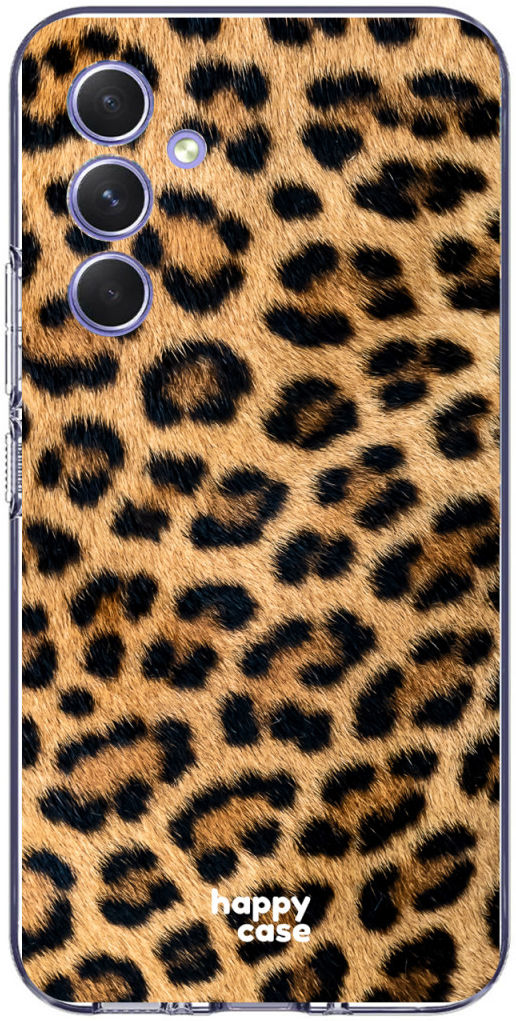 HappyCase Samsung Galaxy A54 Hoesje Flexibel TPU Wilde Panter Print afbeelding 1