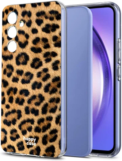 HappyCase Samsung Galaxy A54 Hoesje Flexibel TPU Wilde Panter Print afbeelding 2