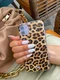 HappyCase Samsung Galaxy A54 Hoesje Flexibel TPU Wilde Panter Print afbeelding 4