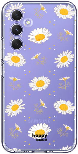 HappyCase Samsung Galaxy A54 Hoesje Flexibel TPU Bloemen Print afbeelding 1