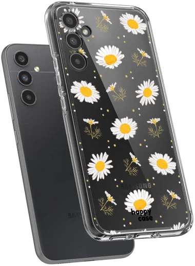 HappyCase Samsung Galaxy A34 Hoesje Flexibel TPU Bloemen Print afbeelding 7