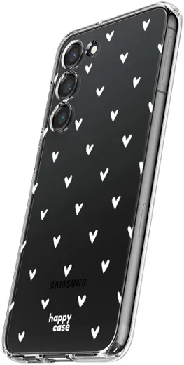HappyCase Samsung Galaxy S23 Hoesje Flexibel TPU Hartjes Print afbeelding 6