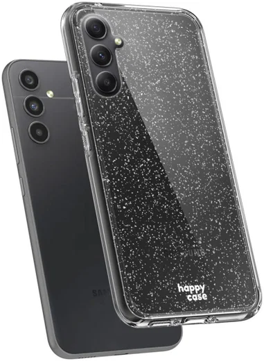 HappyCase Samsung Galaxy A34 Hoesje Flexibel TPU Glitter Print afbeelding 4