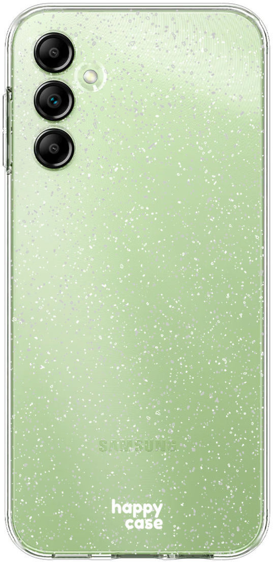 HappyCase Samsung Galaxy A14 Hoesje Flexibel TPU Glitter Print afbeelding 1